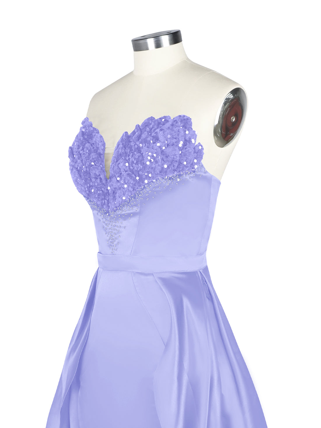 Strapless Sequin Prom Dress 