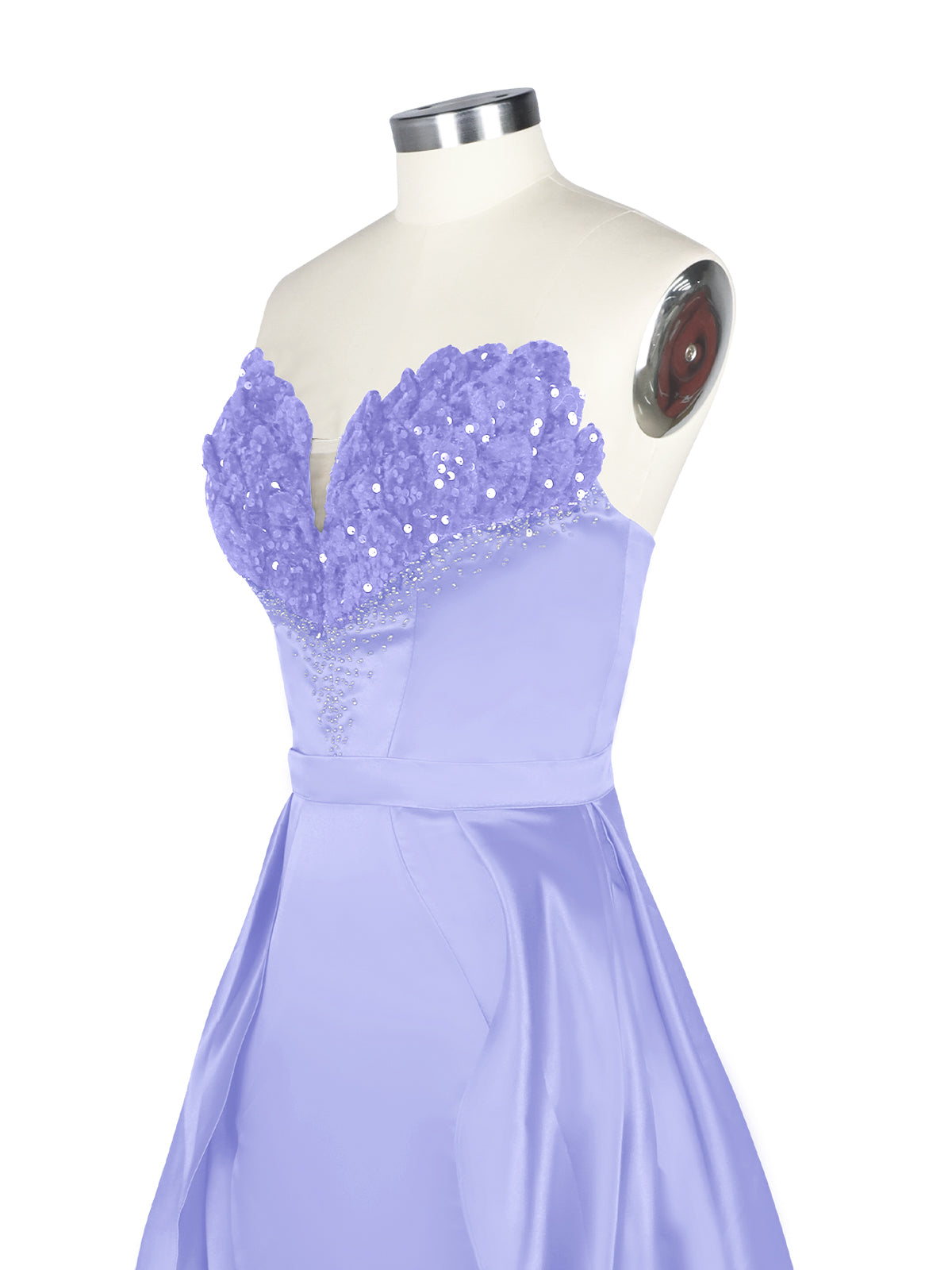 Strapless Sequin Prom Dress 