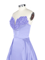 Strapless Sequin Prom Dress 
