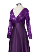 Long Sleeveless Sequin Prom Dress 