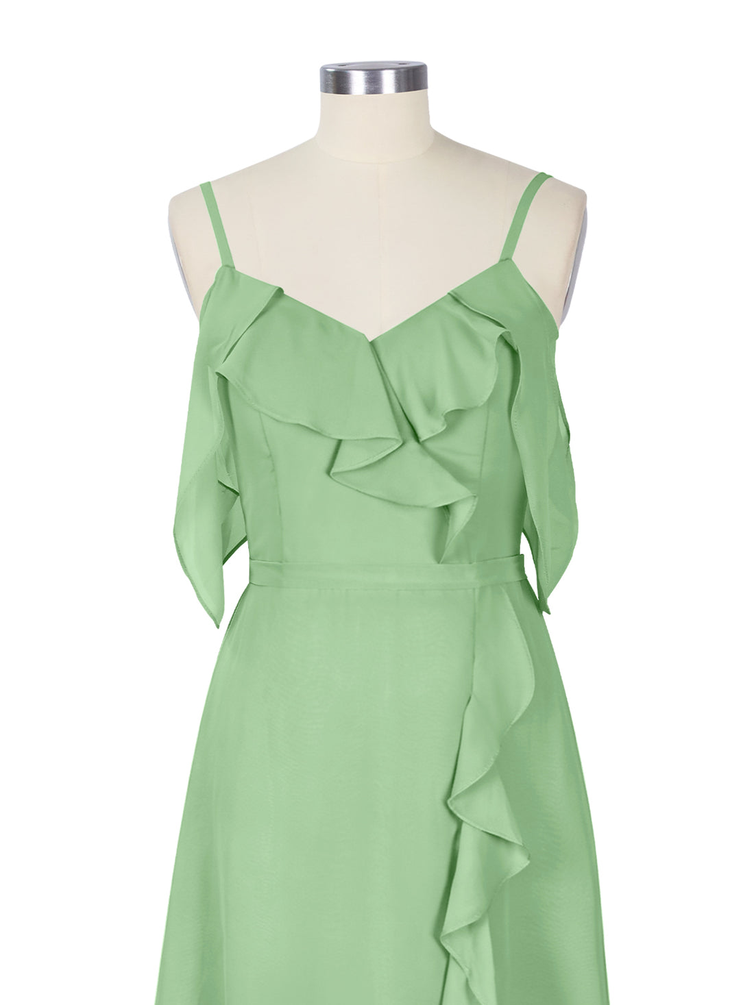 Flowy Spaghetti Bridesmaid Dress 
