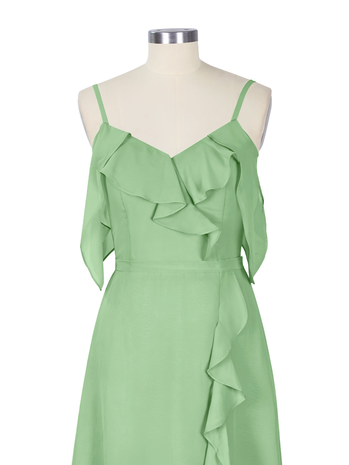 Flowy Spaghetti Bridesmaid Dress 