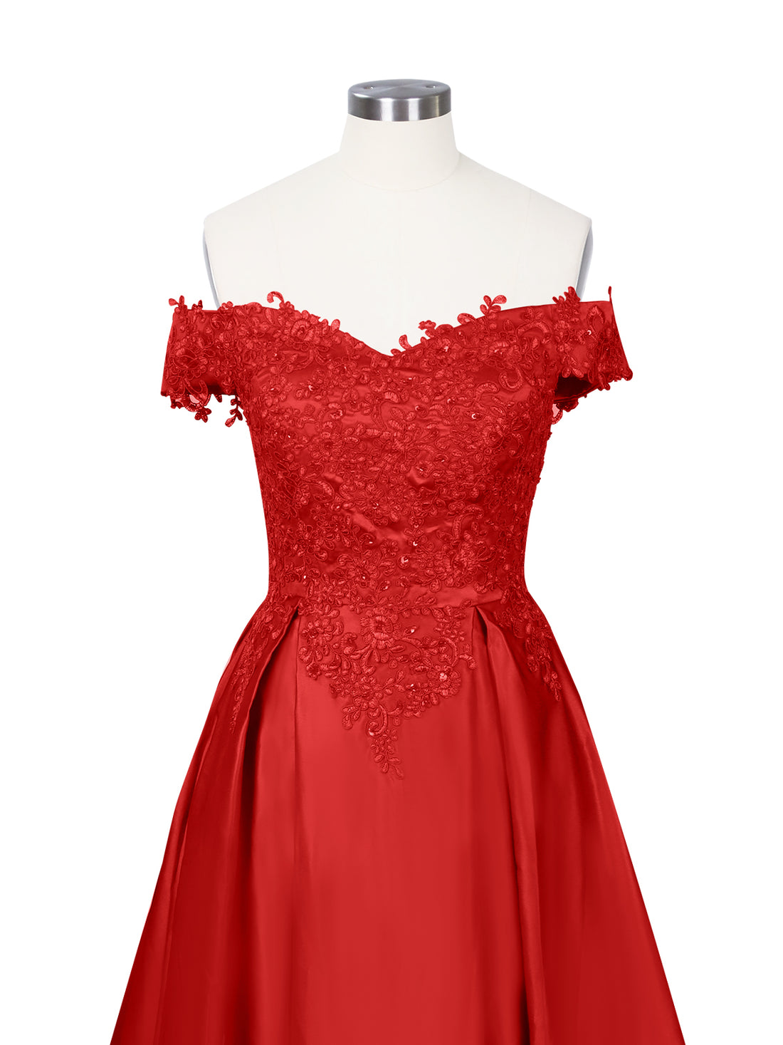 Applique Bodice Prom Dress 