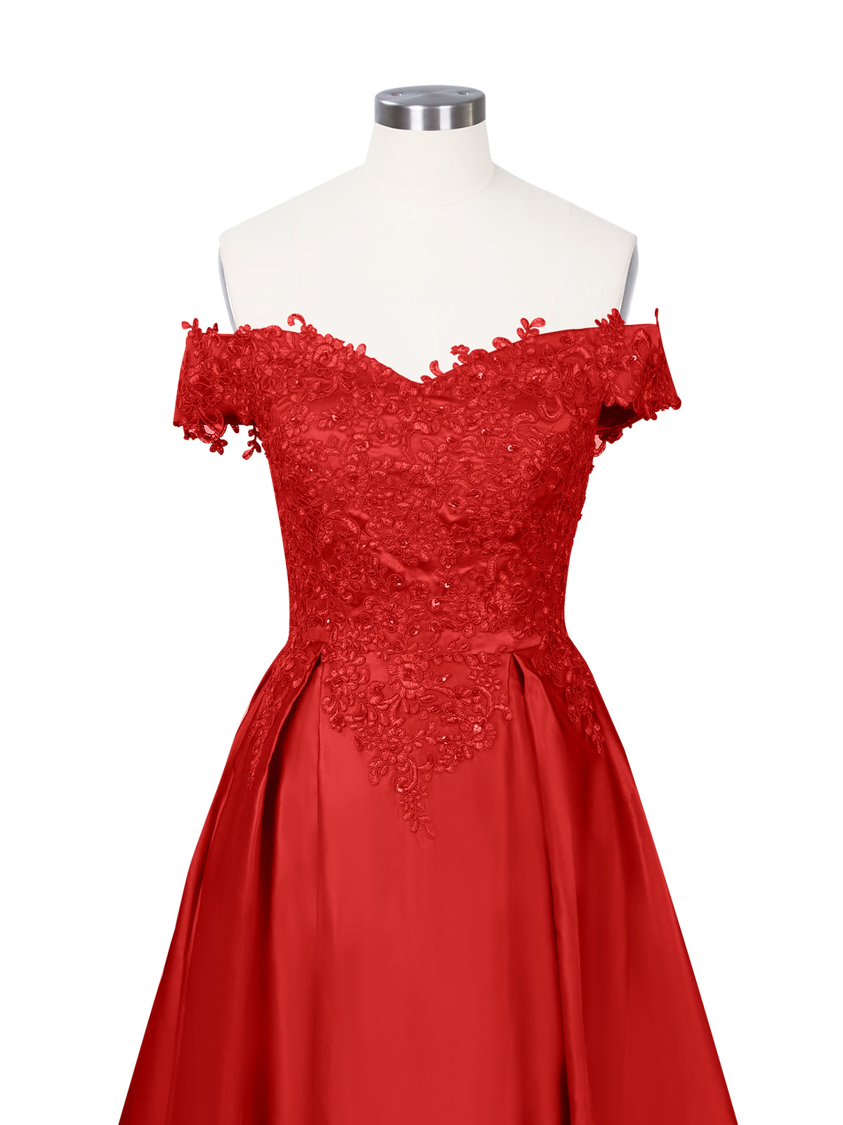 Applique Bodice Prom Dress 