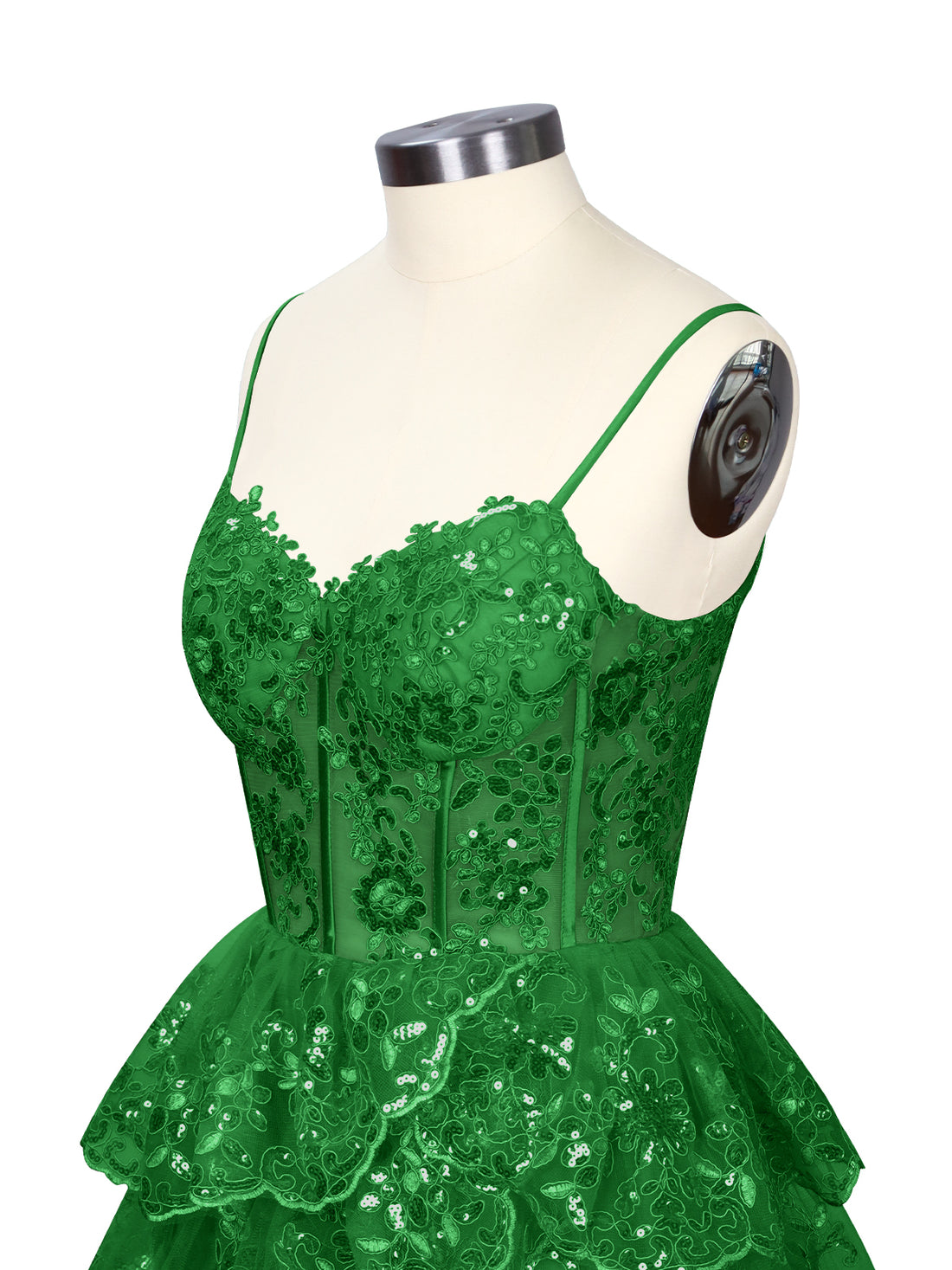 Sequin Appliques Mini Dress 