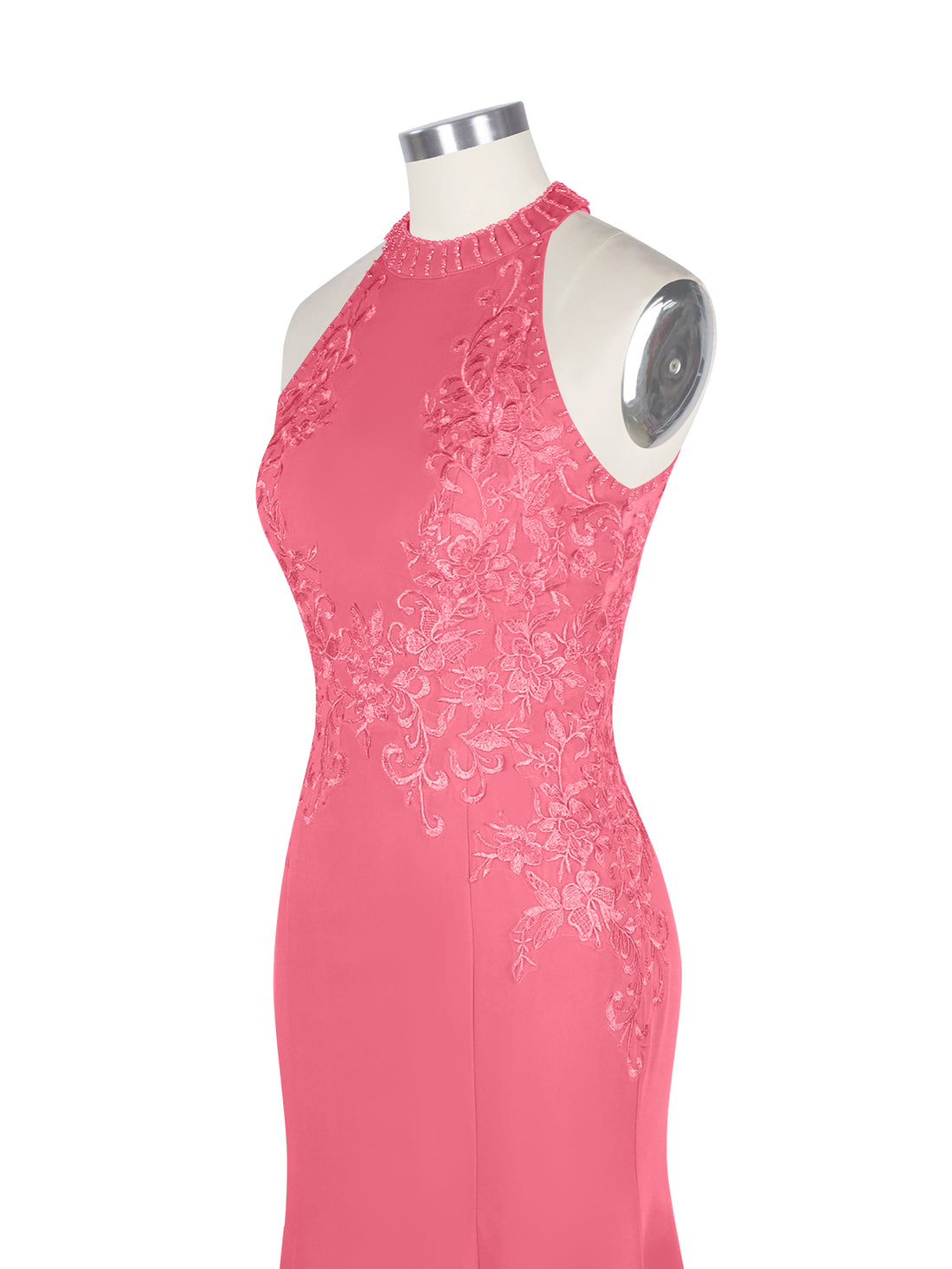 Halter Neckline Trumpet Dress 
