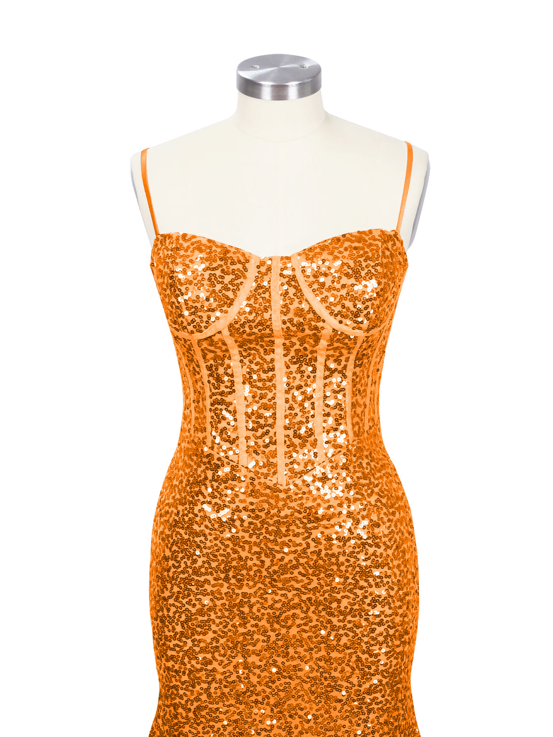 Spaghetti Sheath Prom Dress 