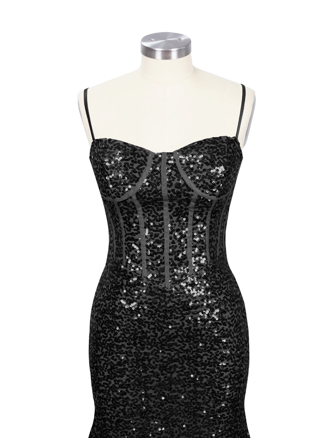Spaghetti Sheath Prom Dress 