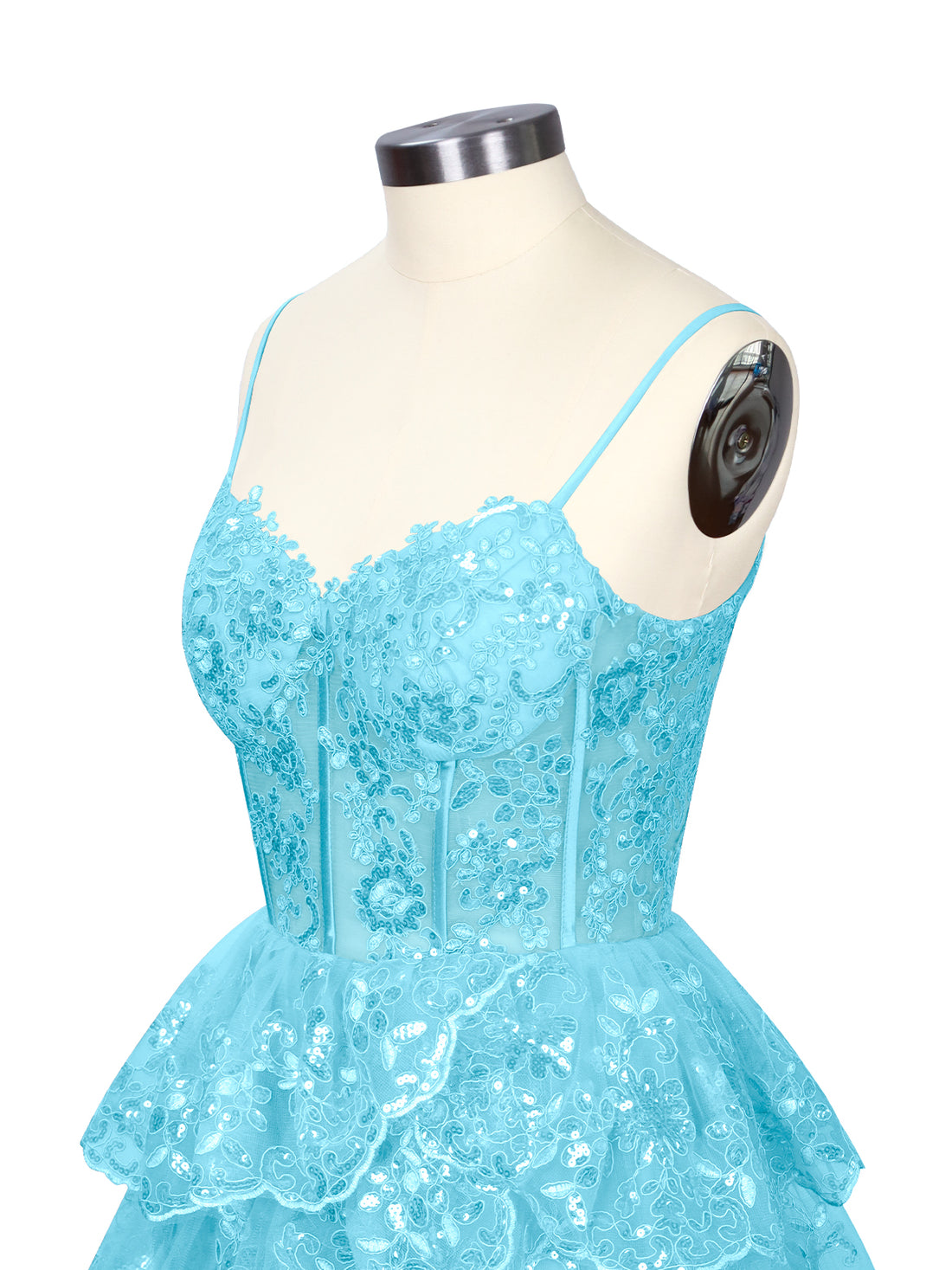 Sequin Appliques Mini Dress 