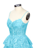 Sequin Appliques Mini Dress 