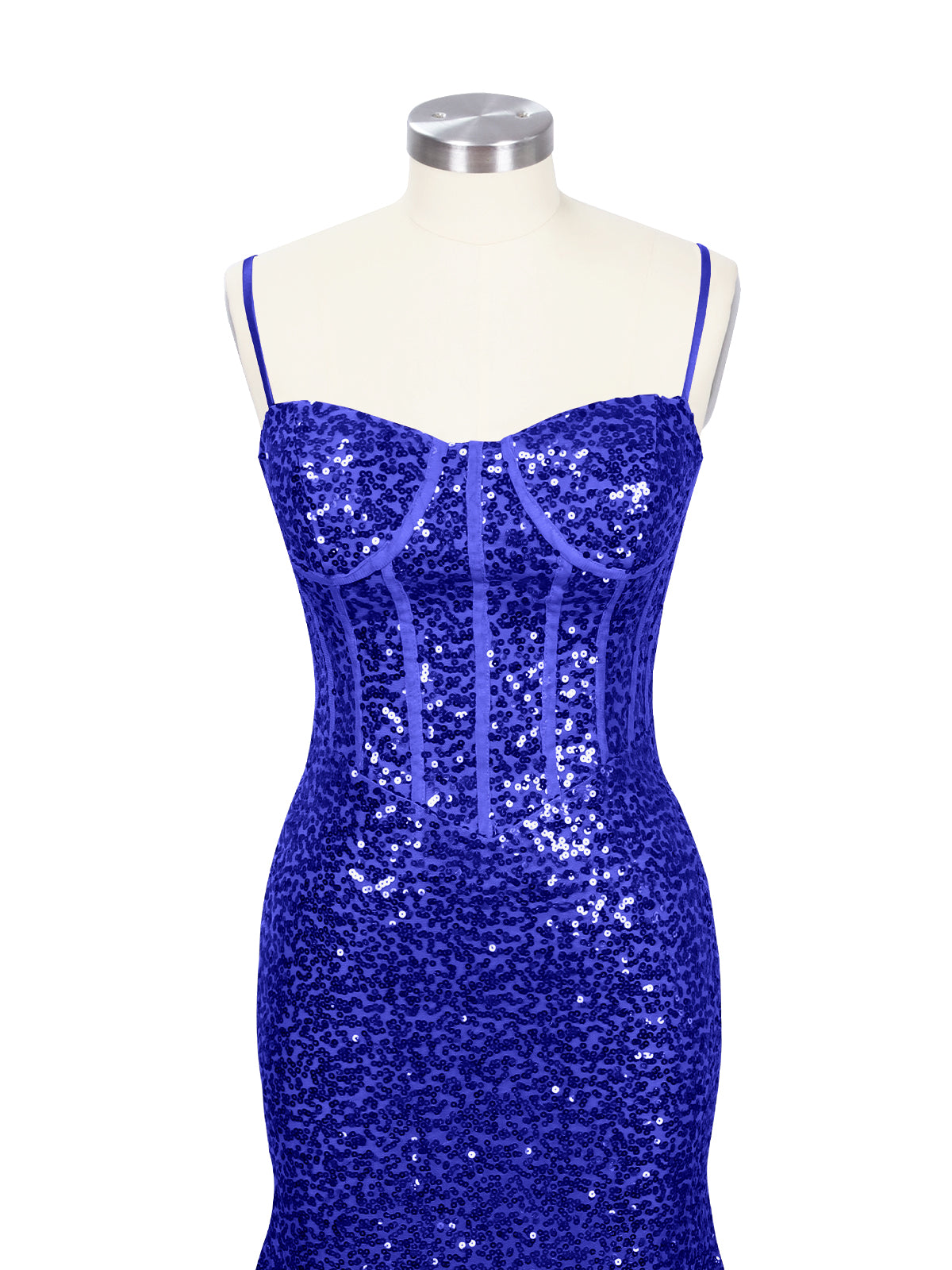 Spaghetti Sheath Prom Dress 