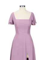 Flutter Sleeves Bridesmaid Dress 