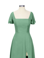 Flutter Sleeves Bridesmaid Dress 