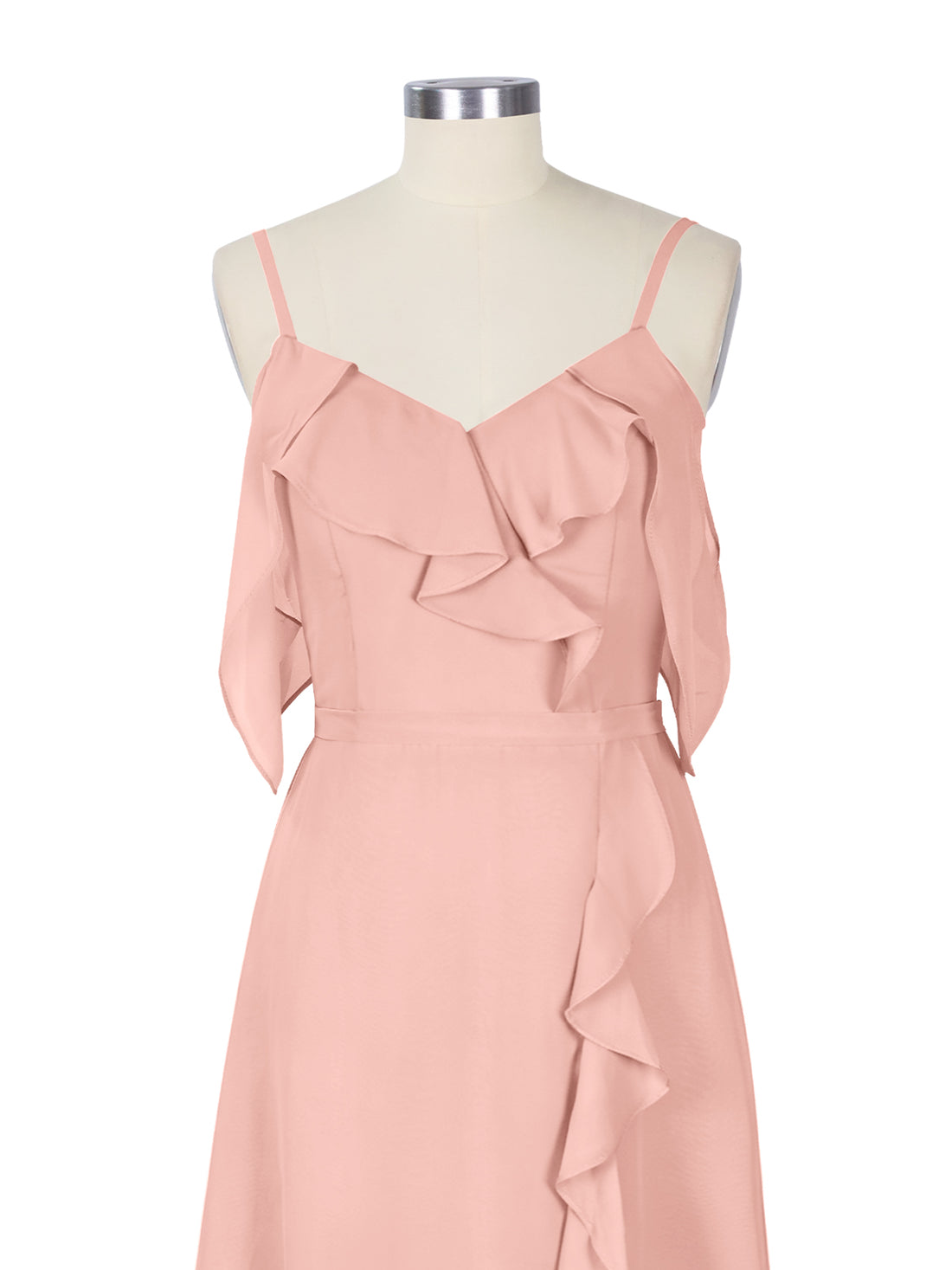 Flowy Spaghetti Bridesmaid Dress 