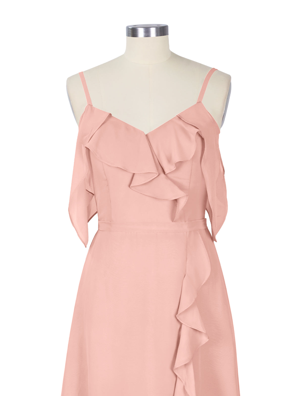 Flowy Spaghetti Bridesmaid Dress 