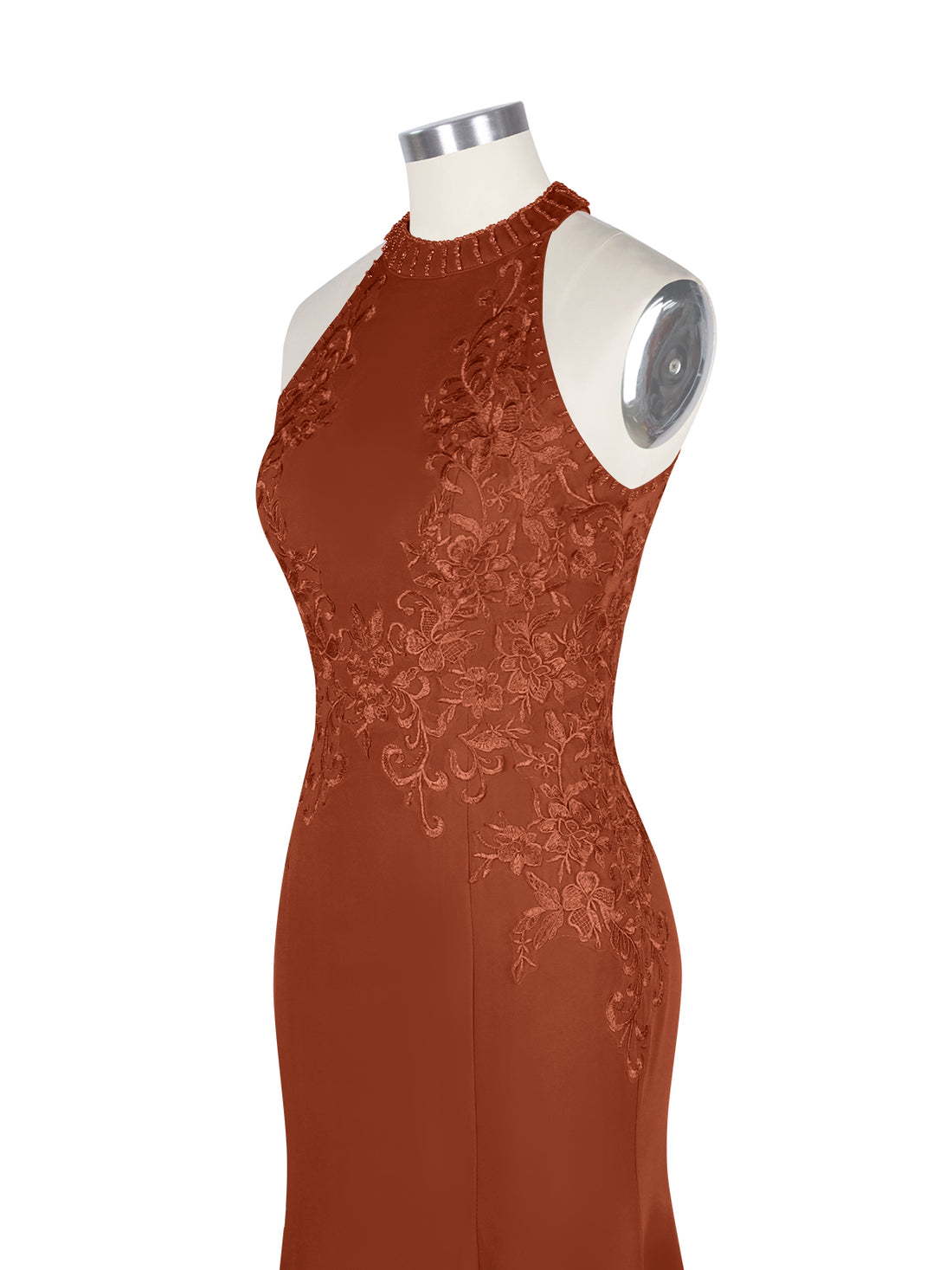 Halter Neckline Trumpet Dress 