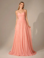Chiffon Bridesmaid Dress with Ruched Design 
