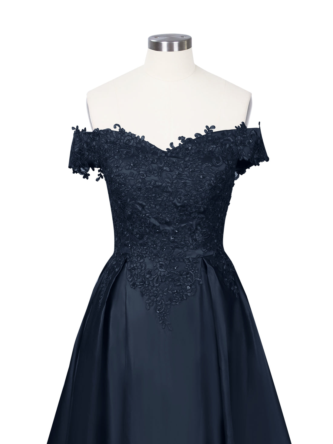 Applique Bodice Prom Dress 