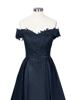 Applique Bodice Prom Dress 