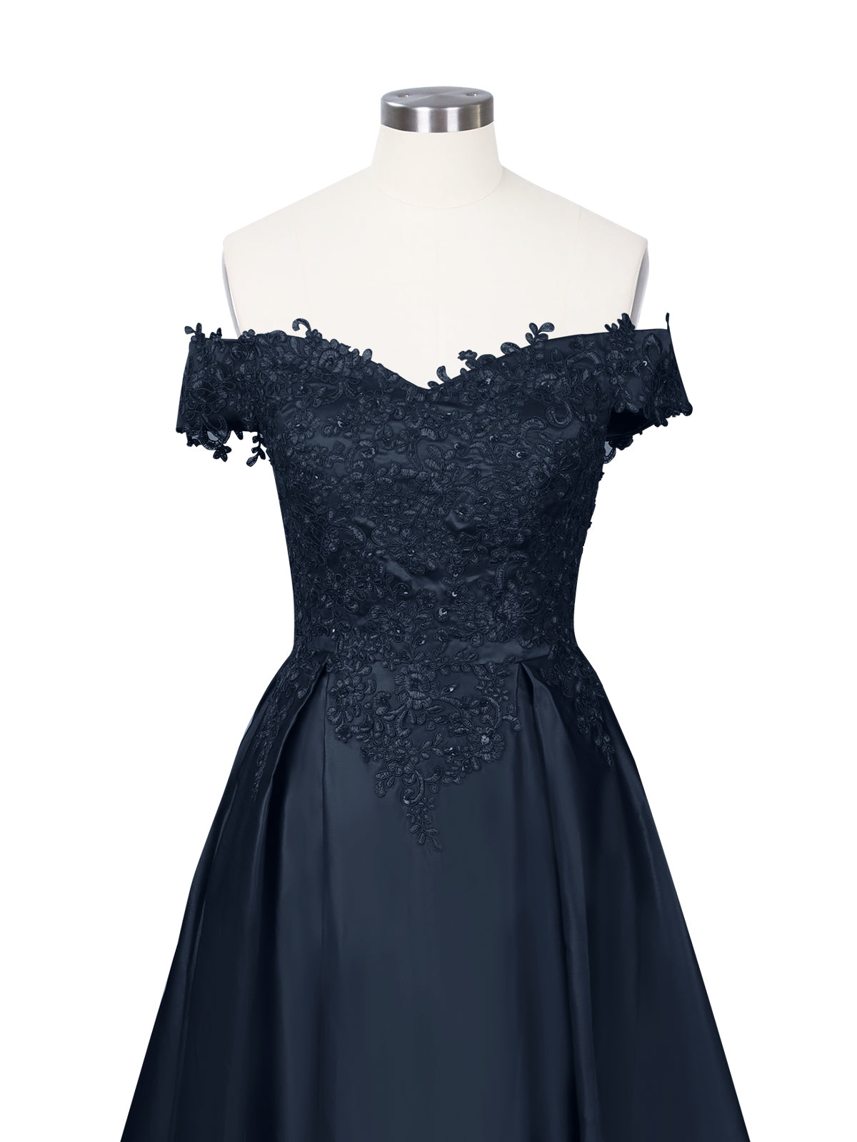 Applique Bodice Prom Dress 