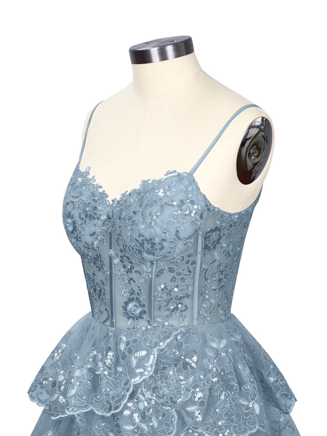 Sequin Appliques Mini Dress 