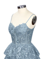 Sequin Appliques Mini Dress 