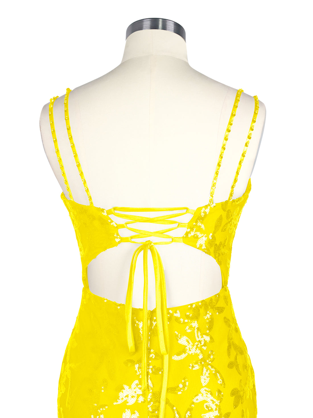 Double Spaghetti Bodycon Mini Dress 