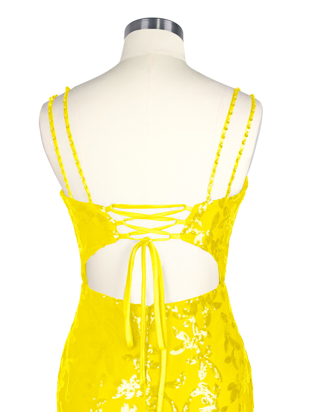 Double Spaghetti Bodycon Mini Dress 