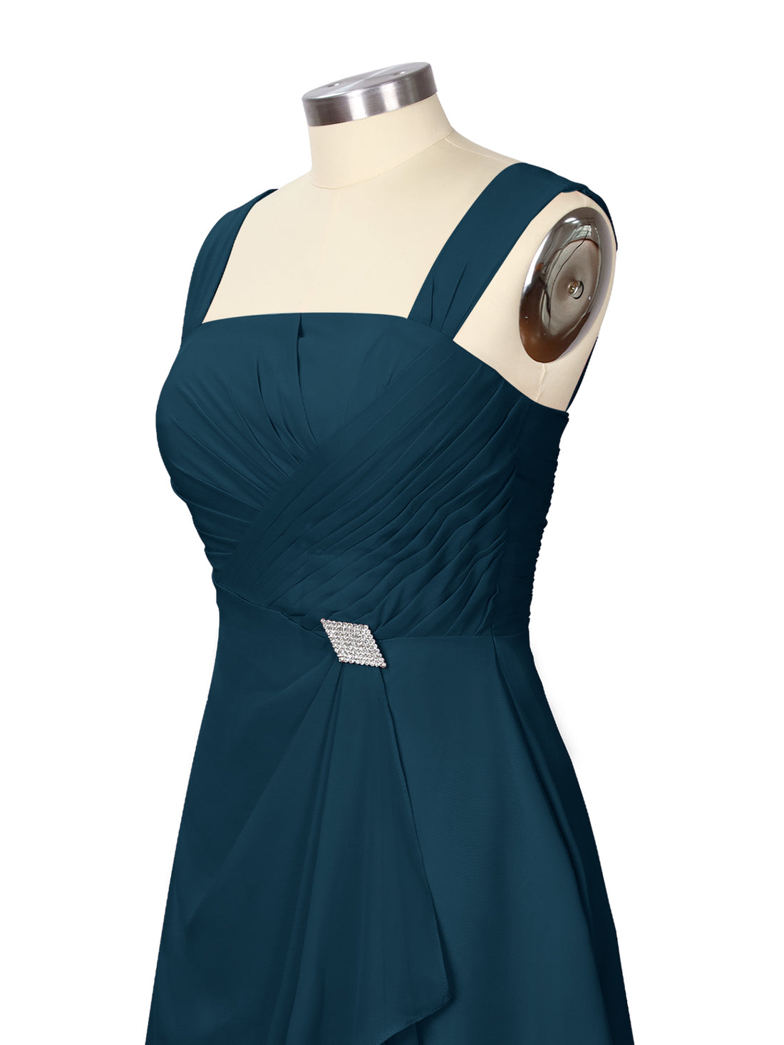 Ruched Chiffon Two-Piece Dress Set 