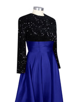 Sequin Jewel Neckline Prom Dress 
