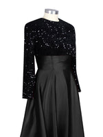 Sequin Jewel Neckline Prom Dress 