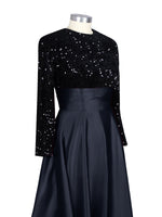 Sequin Jewel Neckline Prom Dress 