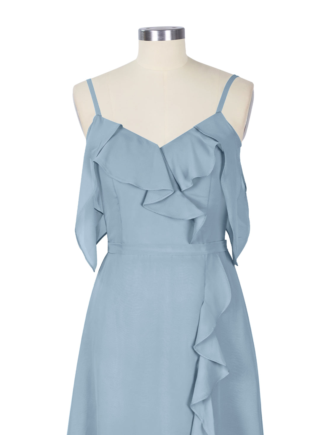 Flowy Spaghetti Bridesmaid Dress 