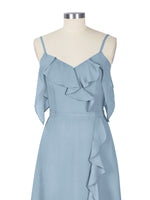 Flowy Spaghetti Bridesmaid Dress 