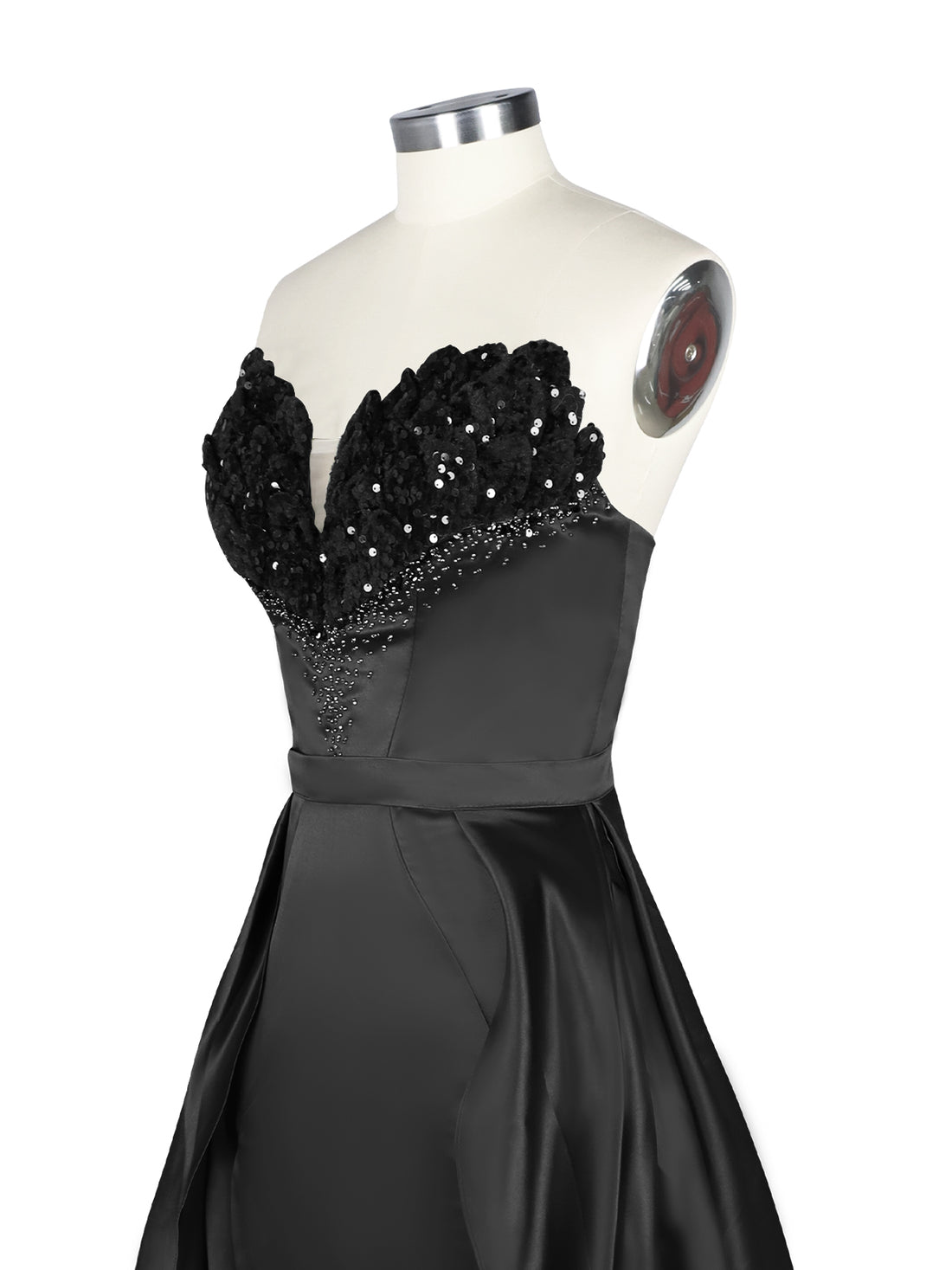 Strapless Sequin Prom Dress 