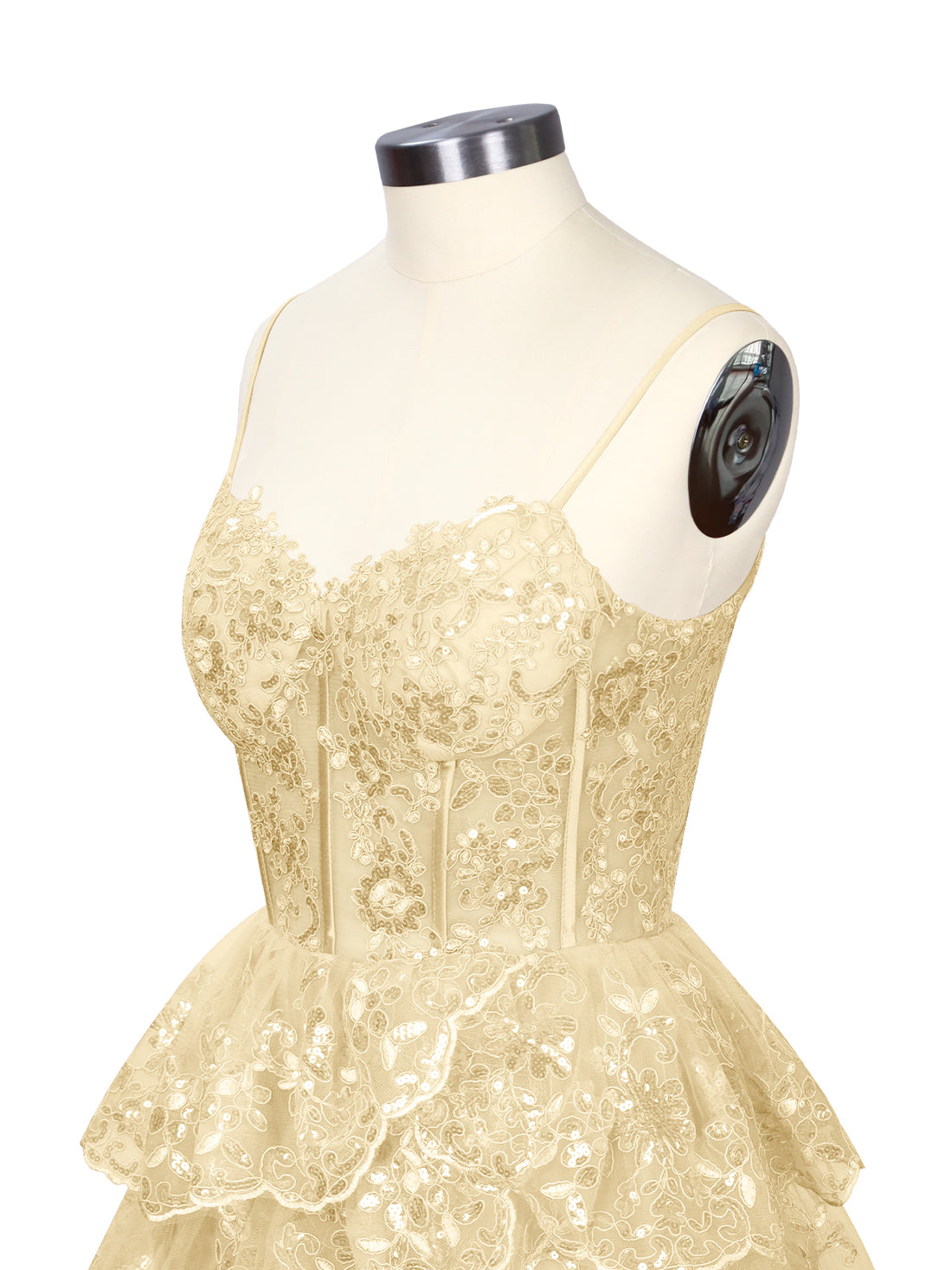 Sequin Appliques Mini Dress 