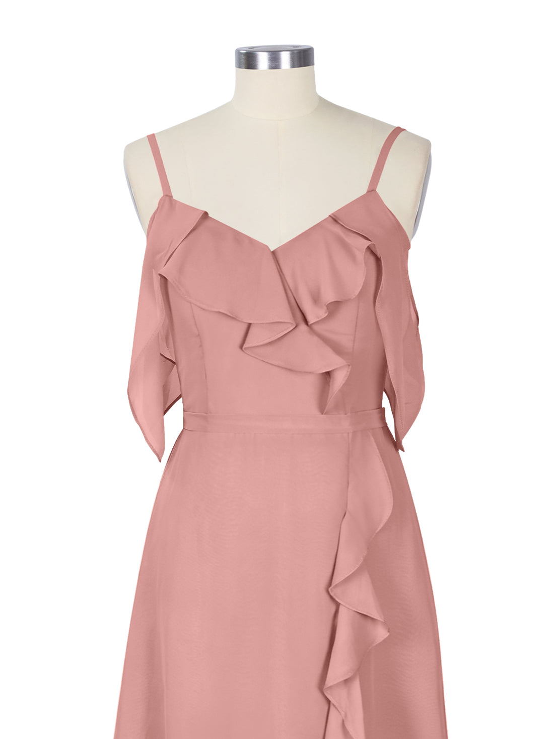 Flowy Spaghetti Bridesmaid Dress 