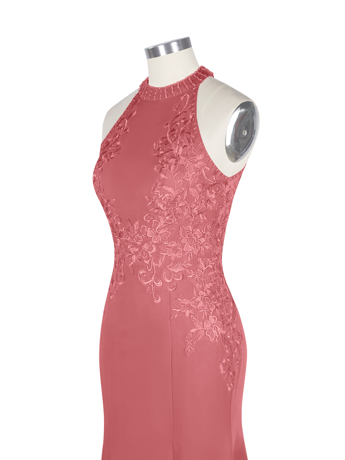 Halter Neckline Trumpet Dress 