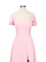 Flutter Sleeves Bridesmaid Dress 