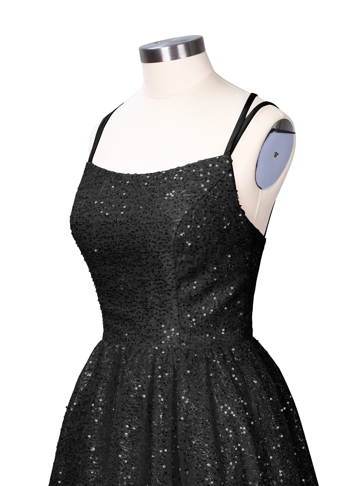 Sparkly Sequined A-line Mini Dress 