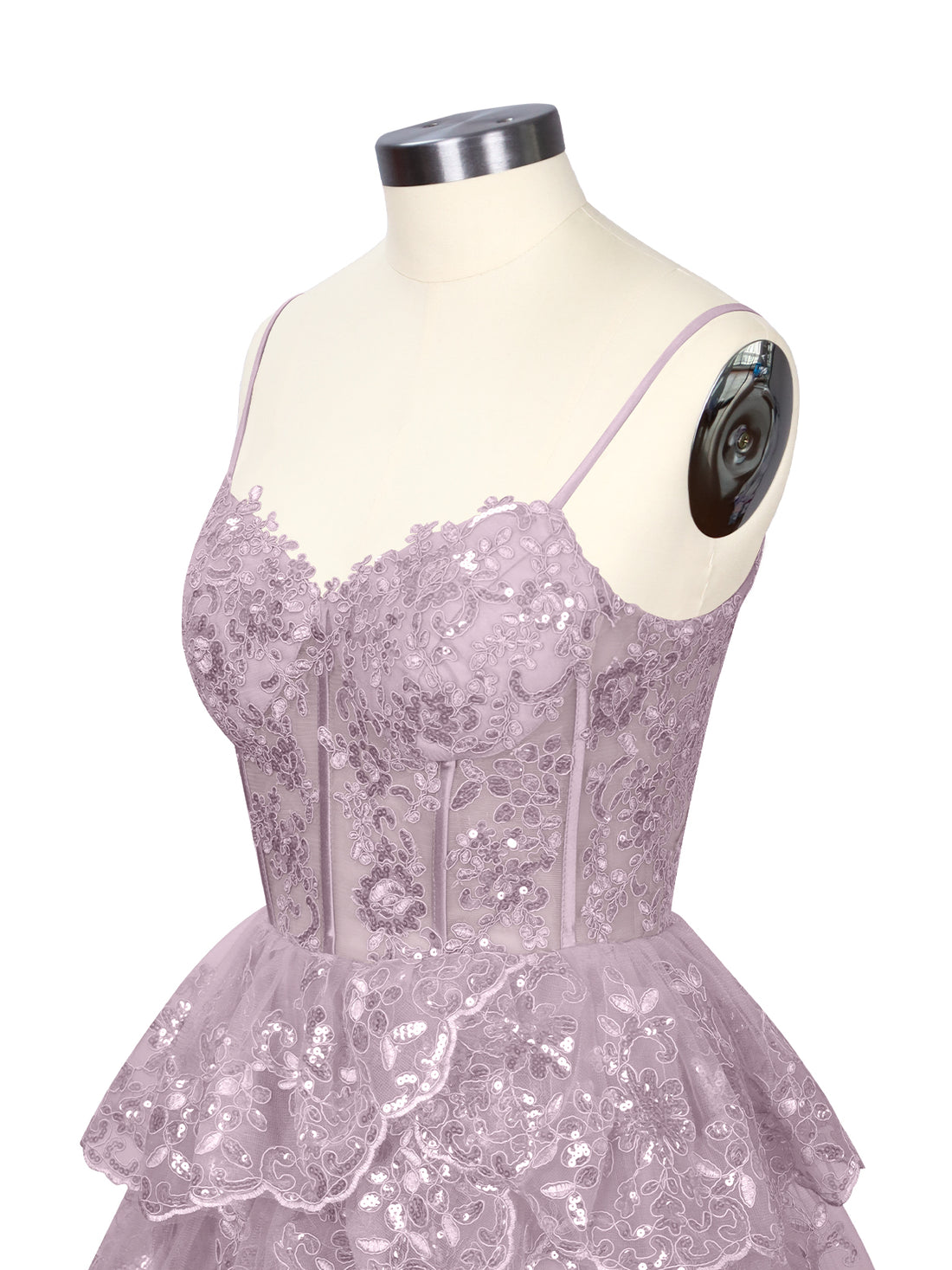 Sequin Appliques Mini Dress 