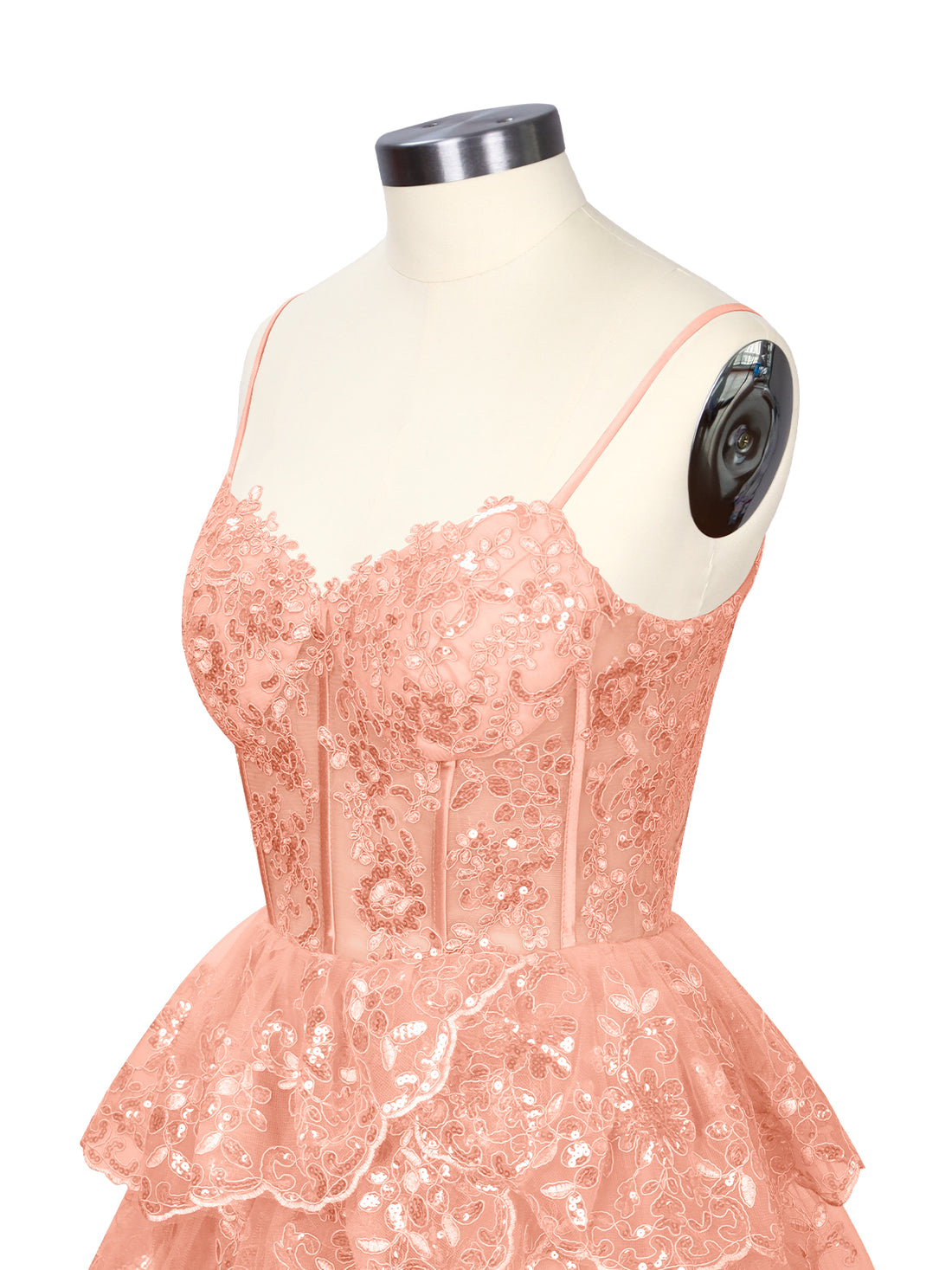 Sequin Appliques Mini Dress 