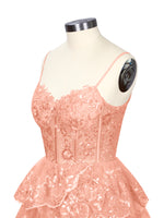 Sequin Appliques Mini Dress 