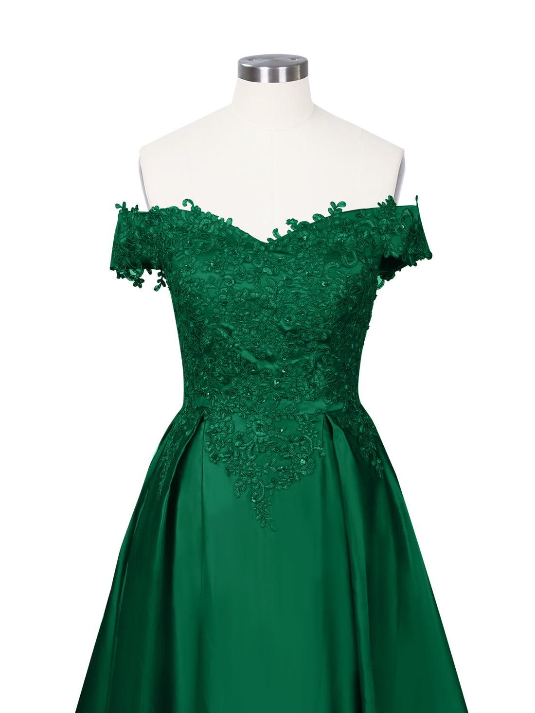 Applique Bodice Prom Dress 