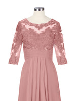 Three Quarter Sleeve Mother Dress 