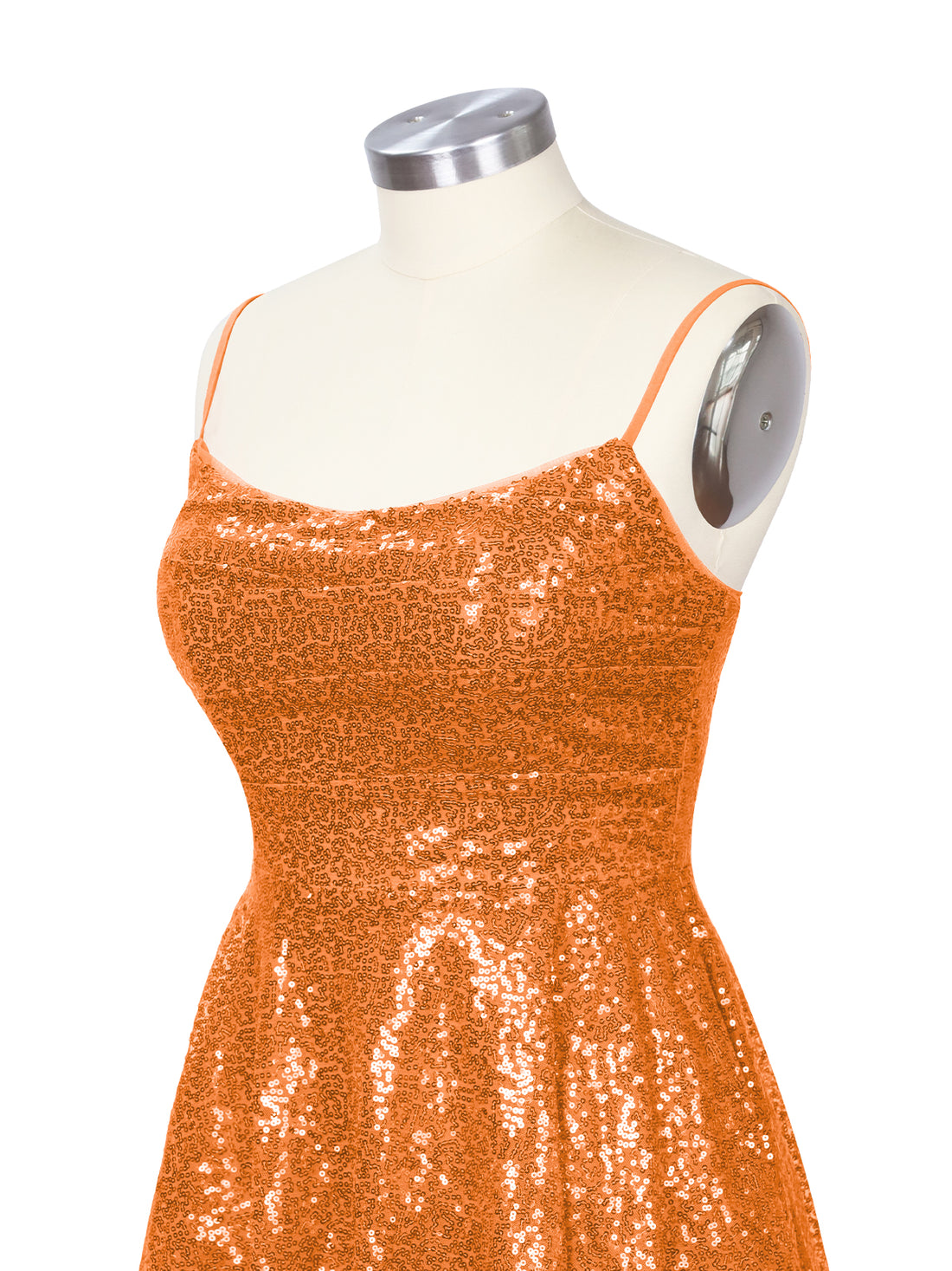 Sequin Scoop Neckline Mini Dress 