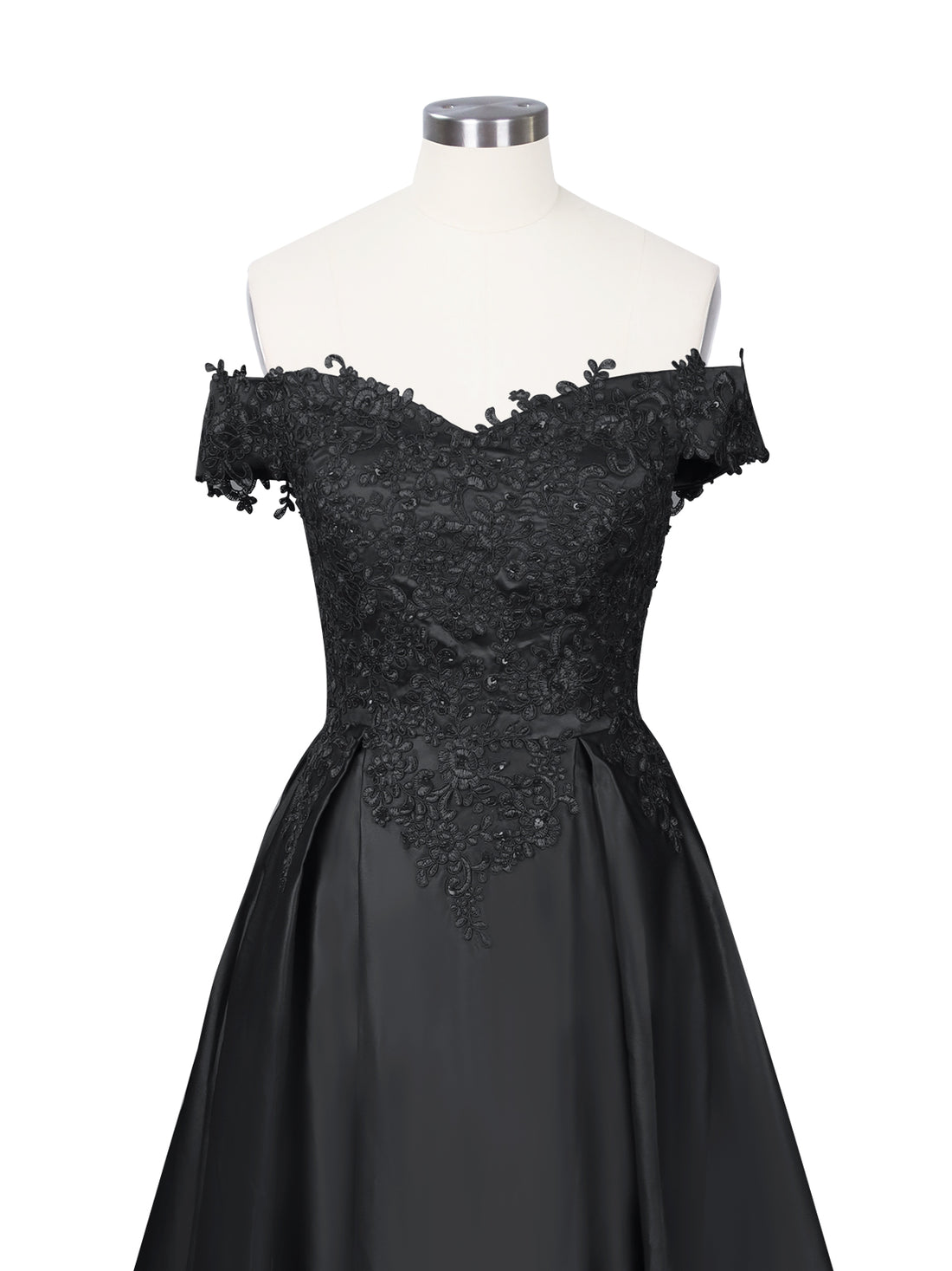 Applique Bodice Prom Dress 