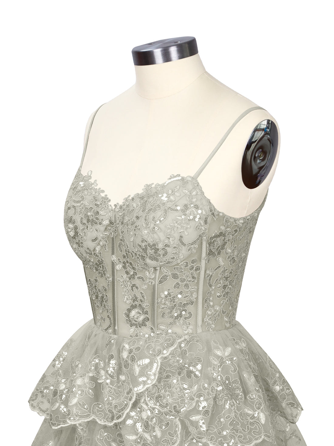 Sequin Appliques Mini Dress 