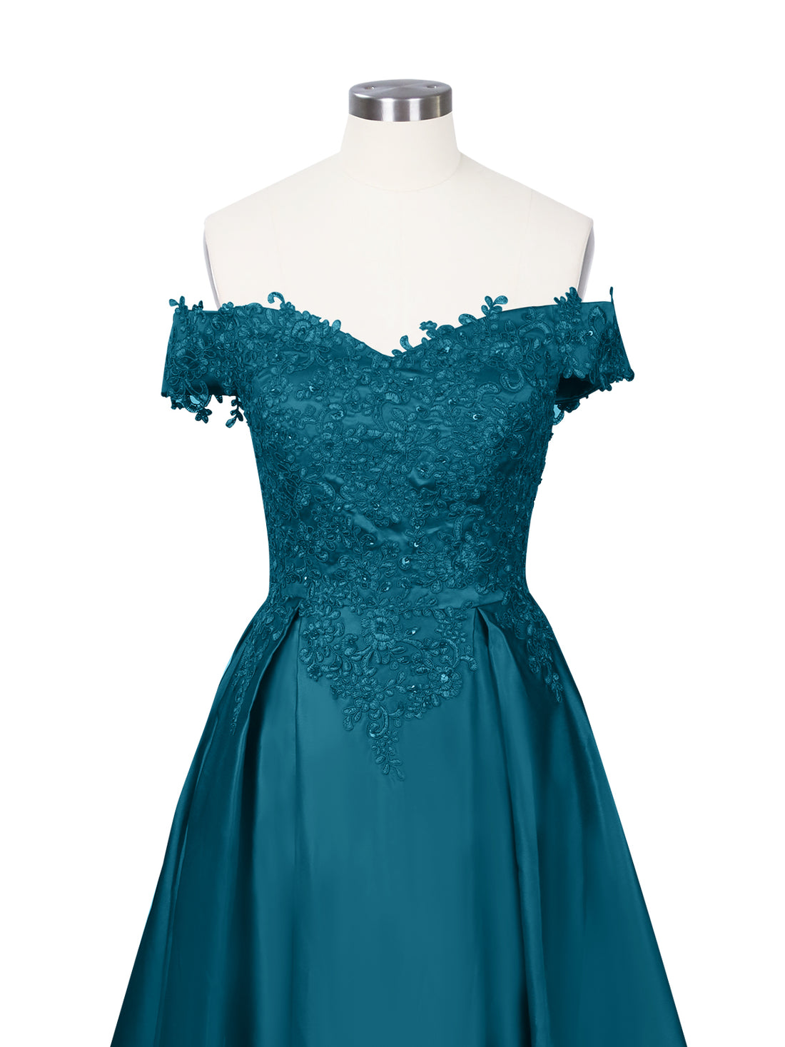 Applique Bodice Prom Dress 
