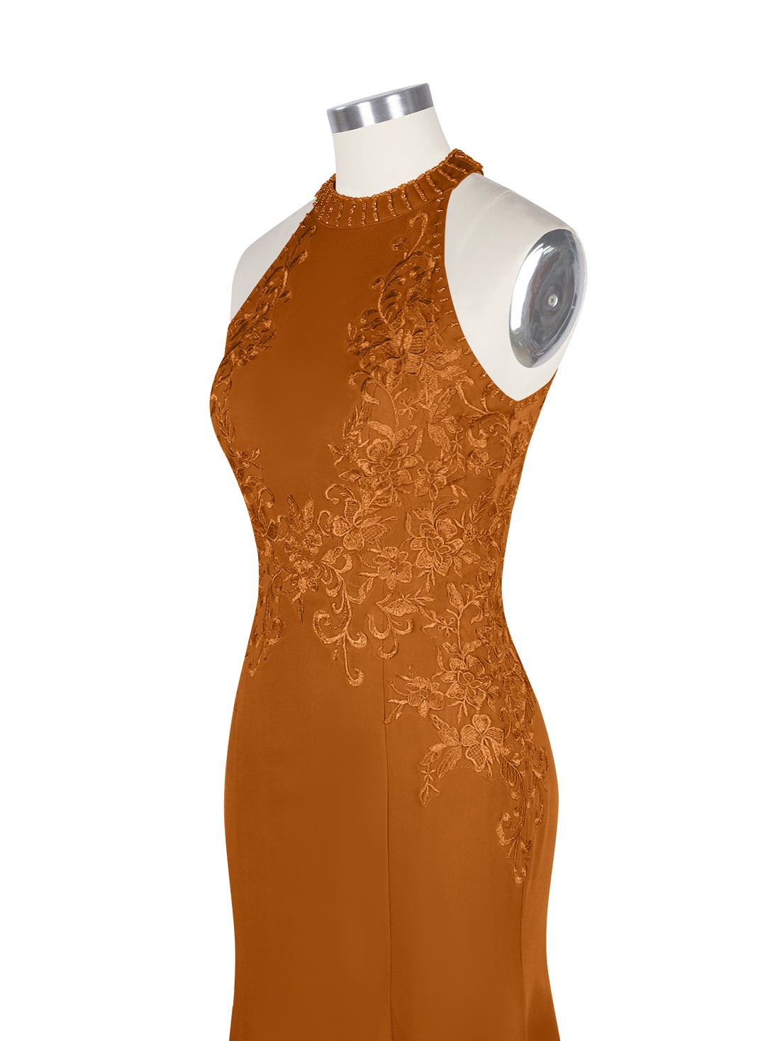 Halter Neckline Trumpet Dress 